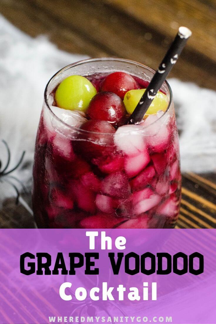 Grape Juice Cocktail with Vanilla Liquor and Grape Juice