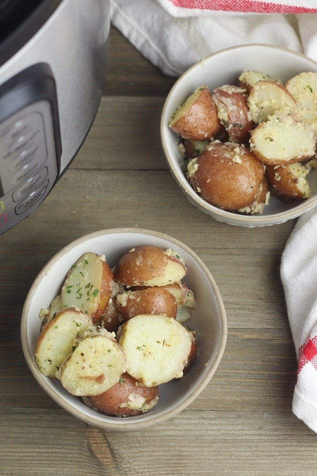 Instant Pot Red Potatoes with Garlic and Parmesan Recipe