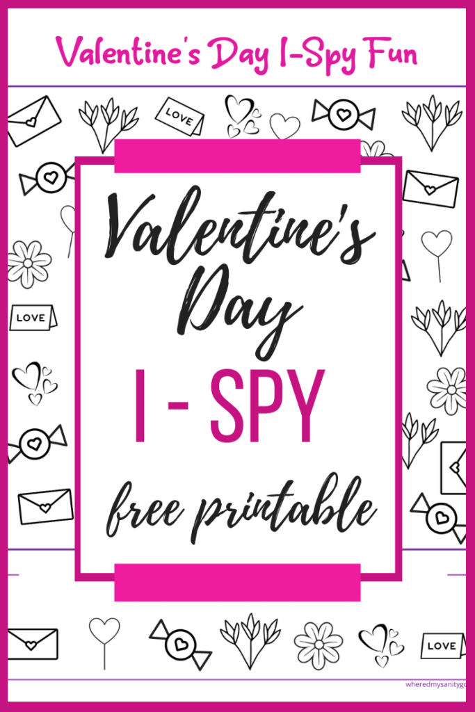 Valentines Day I Spy Printable