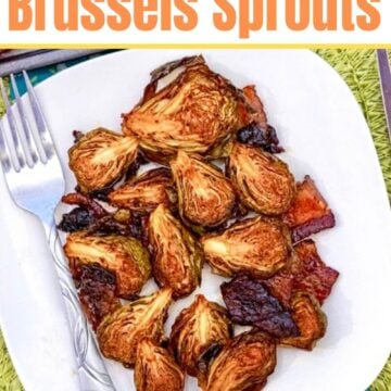 Sheet Pan Brussels Sprouts Roasted with Bacon and Balsamic