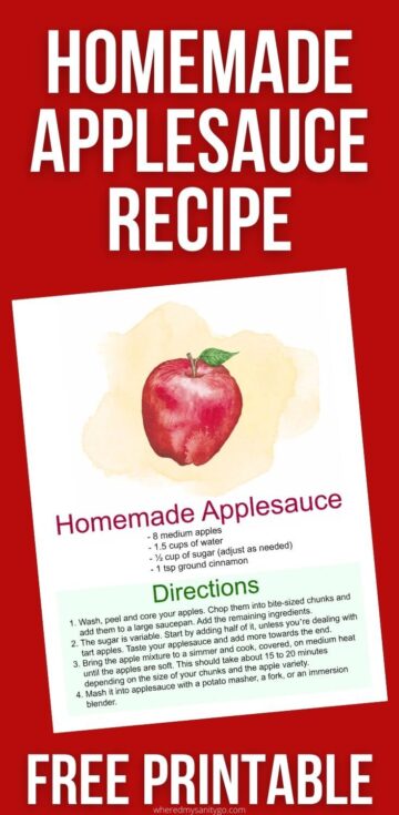 Easy Homemade Applesauce Recipe