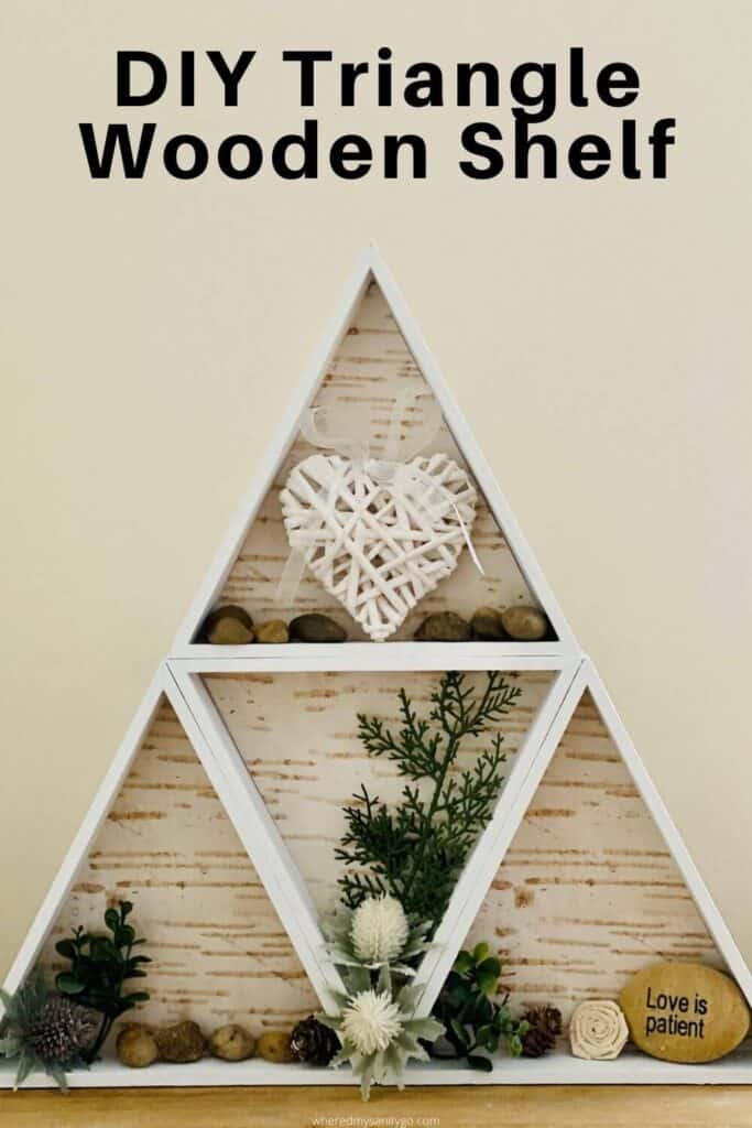 DIY Triangle Wooden Shelf