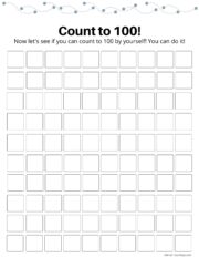Free Counting to 100 Worksheets &amp; 100 Chart Printable + 15 Creative Use ...